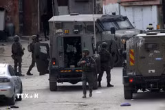 Binh sỹ Israel được triển khai tại khu vực Nablus, Bờ Tây, ngày 18/3/2025. (Ảnh: THX/TTXVN)