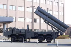 Hệ thống tên lửa dẫn đường đất đối hạm Type 12 của Nhật Bản. (Ảnh: AFP)