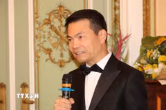 Ông Nguyễn Thành Vinh, Chủ tịch Hội Doanh nghiệp Việt Nam tại Benelux (VBAB). (Ảnh: Duy Tùng/TTXVN)
