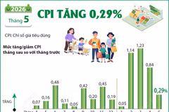 Nắng nóng làm tăng chi phí sinh hoạt, CPI tháng 5 nhích lên 0,29%