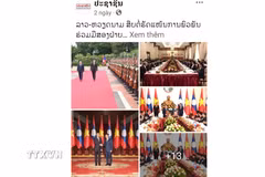 Bài đăng trên trang Facebook chính thức của báo Pasaxon. (Ảnh: TTXVN phát)