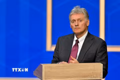 Người phát ngôn Điện Kremlin, ông Dmitry Peskov, tại Moskva ngày 19/12/2025. (Ảnh: AA/TTXVN)