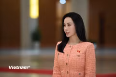 Đại biểu Lê Nữ Thùy Dương, đoàn Đồng Nai. (Ảnh: Thùy Dương/Vietnam+)