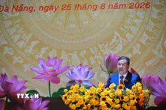 Phó Thủ tướng Thường trực Chính phủ Phạm Gia Túc phát biểu tại buổi Lễ. (Ảnh: Anh Dũng/TTXVN)