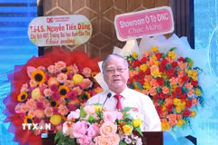 Tiến sỹ Nguyễn Văn Quang - Hiệu trưởng Trường Đại học Nam Cần Thơ phát biểu. (Ảnh: Ánh Tuyết/TTXVN)