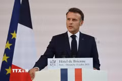 Tổng thống Pháp Emmanuel Macron. (Ảnh: France 24/TTXVN)