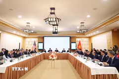 Tổng Bí thư, Chủ tịch nước Tô Lâm dự Tọa đàm bàn tròn cấp cao với các doanh nghiệp lớn của Hoa Kỳ. (Ảnh: Thống Nhất/TTXVN)