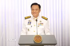Thủ tướng Thái Lan Anutin Charnvirakul. (Ảnh: THX/TTXVN)