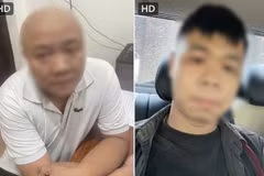 Nhóm đối tượng bị khởi tố về hành vi mua bán người làm việc tại quán karaoke. (Ảnh: Công an Hưng Yên)