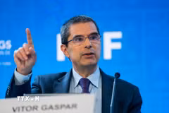Ông Vitor Gaspar, Giám đốc Bộ phận Tài khóa của IMF. (Ảnh: THX/TTXVN)