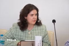 Tiến sỹ Valeria Vershinina, Phó Giám đốc Trung tâm ASEAN thuộc Học viện Quan hệ Quốc tế Moskva (MGIMO), Bộ Ngoại giao Nga. (Ảnh: Trần Hải/TTXVN)