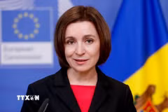 Tổng thống Moldova Maia Sandu. (Ảnh: AFP/TTXVN)
