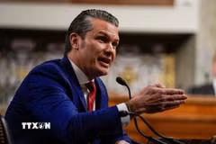 Bộ trưởng Quốc phòng Mỹ Pete Hegseth. (Ảnh: Reuters/TTXVN)