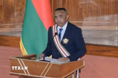 Tổng thống Madagascar Michael Randrianirina. (Ảnh: THX/TTXVN)