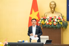 Ủy viên Trung ương Đảng, Phó Chủ tịch Quốc hội Nguyễn Hồng Diên phát biểu. (Ảnh: Cổng thông tin điện tử Quốc hội nước Cộng hòa xã hội chủ nghĩa Việt Nam)