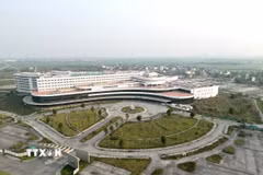 Cơ sở 2 Bệnh viện Bạch Mai diện tích 21ha, diện tích sàn 119.952m2, thuộc địa phận xã Liêm Tuyền (TP Phủ Lý, Hà Nam). Công trình được thiết kế với quy mô 1.000 giường, tổng mức đầu tư khoảng 4.500 tỷ đồng đang bị bỏ hoang, lãng phí. (Ảnh: Tuấn Anh - TTXVN)