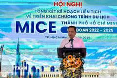 Ông Phạm Huy Bình, Giám đốc Sở Du lịch Thành phố Hồ Chí Minh phát biểu tại sự kiện. (Ảnh: Mỹ Phương/TTXVN)