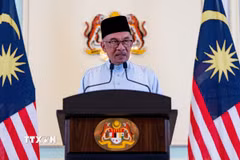 Thủ tướng Malaysia Anwar Ibrahim. (Ảnh: THX/TTXVN)
