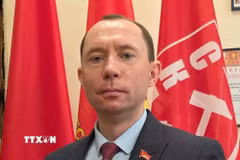 Bí thư thứ nhất Ban Chấp hành Trung ương Đảng Cộng sản Belarus Sergey Syrankov. (Ảnh: TTXVN phát)