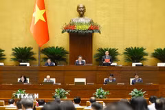 Phó Chủ tịch Quốc hội Nguyễn Khắc Định phát biểu. (Ảnh: Doãn Tấn/TTXVN)