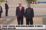Tổng thống Mỹ Donald Trump và nhà lãnh đạo Kim Jong-un tại DMZ. 