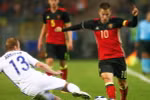 Tiền đạo Eden Hazard (số 10) của đội tuyển Bỉ. (Nguồn: EPA/TTXVN)