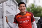 Đoàn Văn Hậu trong buổi tập của U22 Việt Nam. (Nguồn: VFF)