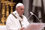 Giáo hoàng Francis đã chủ trì thánh lễ mừng Chúa Giáng sinh. (Nguồn: EPA)