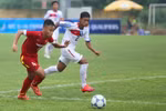 Cầu thủ chạy cánh Huỳnh Sang của PVF (số 4) góp một bàn trong thắng lợi của U16 Việt Nam. (Ảnh: Minh Chiến/Vietnam+)