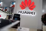 Biểu tượng Huawei tại một cửa hàng ở Bắc Kinh, Trung Quốc, ngày 20/5/2019. (Ảnh: AFP/TTXVN)