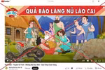 Thông tin bịa đặt về làng Nủ trên kênh Youtube “Những Bài Học Nhỏ.” (Ảnh: Mạnh Khánh/TTXVN)