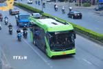Xe buýt điện. (Nguồn: TTXVN)