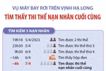 Vụ máy bay rơi trên vịnh Hạ Long: Tìm thấy thi thể nạn nhân cuối cùng