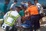 Lực lượng Bảo vệ bờ biển của Philippines đã giải cứu được 14 người. (Nguồn: rappler.com) 