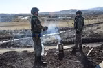 Binh sỹ Thổ Nhĩ Kỳ trong một chiến dịch ở tỉnh Diyarbakir. (Nguồn: AFP/TTXVN)