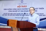 Thứ trưởng Bộ Thông tin và Truyền thông Phan Tâm phát biểu khai mạc hội thảo. (Ảnh: Minh Quyết/TTXVN)