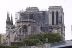 Nhà thờ Đức Bà Paris bị phá hủy một phần sau vụ hỏa hoạn ngày 16/4/2019. (Ảnh: THX/TTXVN)