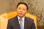 Bộ trưởng Bộ Tài nguyên và Môi trường Trần Hồng Hà. (Ảnh: Hùng Võ/Vietnam+)