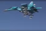 Máy bay Sukhoi Su-34 của Nga tiến hành một vụ không kích nhằm vào các mục tiêu IS tại Deir ez-Zor, Syria. (Nguồn: EPA/TTXVN)