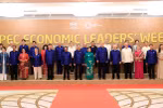Chủ tịch nước và các nhà lãnh đạo kinh tế APEC chụp ảnh lưu niệm 