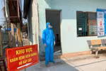 Khu vực cách ly tại "tâm dịch" xã Sơn Lôi, huyện Bình Xuyên, tỉnh Vĩnh Phúc. (Ảnh: Thùy Giang/Vietnam+)