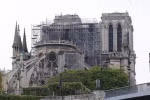 Nhà thờ Đức Bà Paris sau vụ hỏa hoạn. (Nguồn: THX/TTXVN)