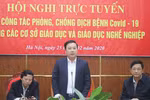 Giám đốc Sở Giáo dục và Đào tạo thành phố Hà Nội Chử Xuân Dũng phát biểu tại hội nghị. (Ảnh: Thanh Tùng/TTXVN)