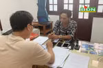 Phòng Cảnh sát hình sự Công an tỉnh Đắk Nông làm việc với đối tượng Nguyễn Văn Phúc. (Nguồn: baodaknong.org.vn)