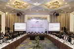 Lễ ra mắt Sách trắng 2022/2023 do EuroCham tổ chức sáng 16/2, tại Hà Nội. (Ảnh: Đức Duy/Vietnam+)