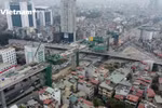 Nhịp cầu cạn cao nhất Thủ đô dần thành hình, gấp rút hoàn thiện