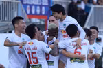 Hoàng Anh Gia Lai nối dài mạch thắng và duy trì ngôi đầu bảng V-League 2021. (Ảnh: CLB HAGL) 