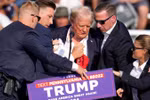Ông Donald Trump bị thương ở tai phải, đã được chăm sóc y tế và không nguy hiểm tới tính mạng. (Nguồn: AP)