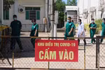 Khu cách ly điều trị bệnh nhân COVID-19 thuộc Khoa truyền nhiễm, Trung tâm Y tế thành phố Hà Tiên (Kiên Giang). (Ảnh: Lê Huy Hải/TTXVN)