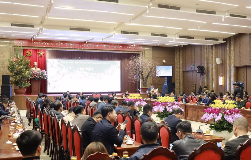 Quang cảnh buổi gặp mặt. (Ảnh: TTXVN phát)